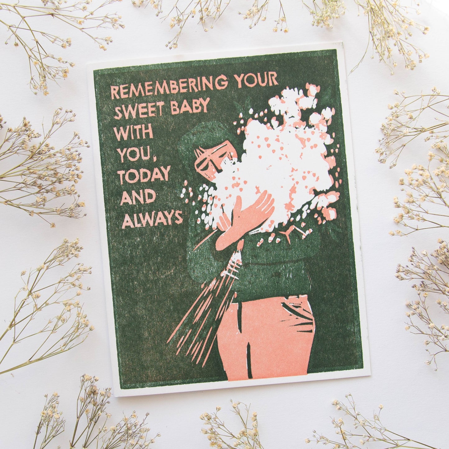 Remembering Your Sweet Baby Letterpress Card