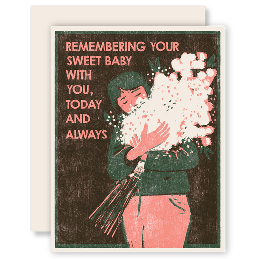 Remembering Your Sweet Baby Letterpress Card