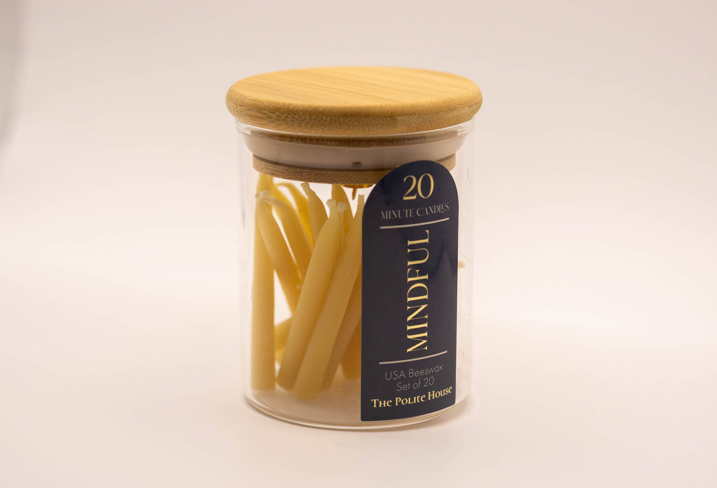 20 Minute Meditation Beeswax Candles
