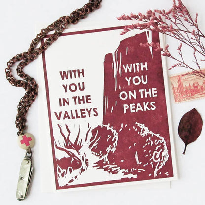 Peaks and Valleys Card