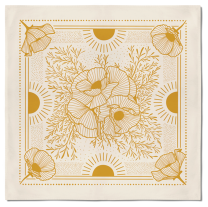 Poppy Sunrise Remembrance Altar Cloth