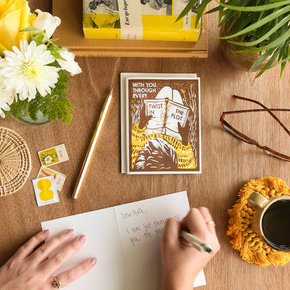Every Twist in the Plot Greeting Card