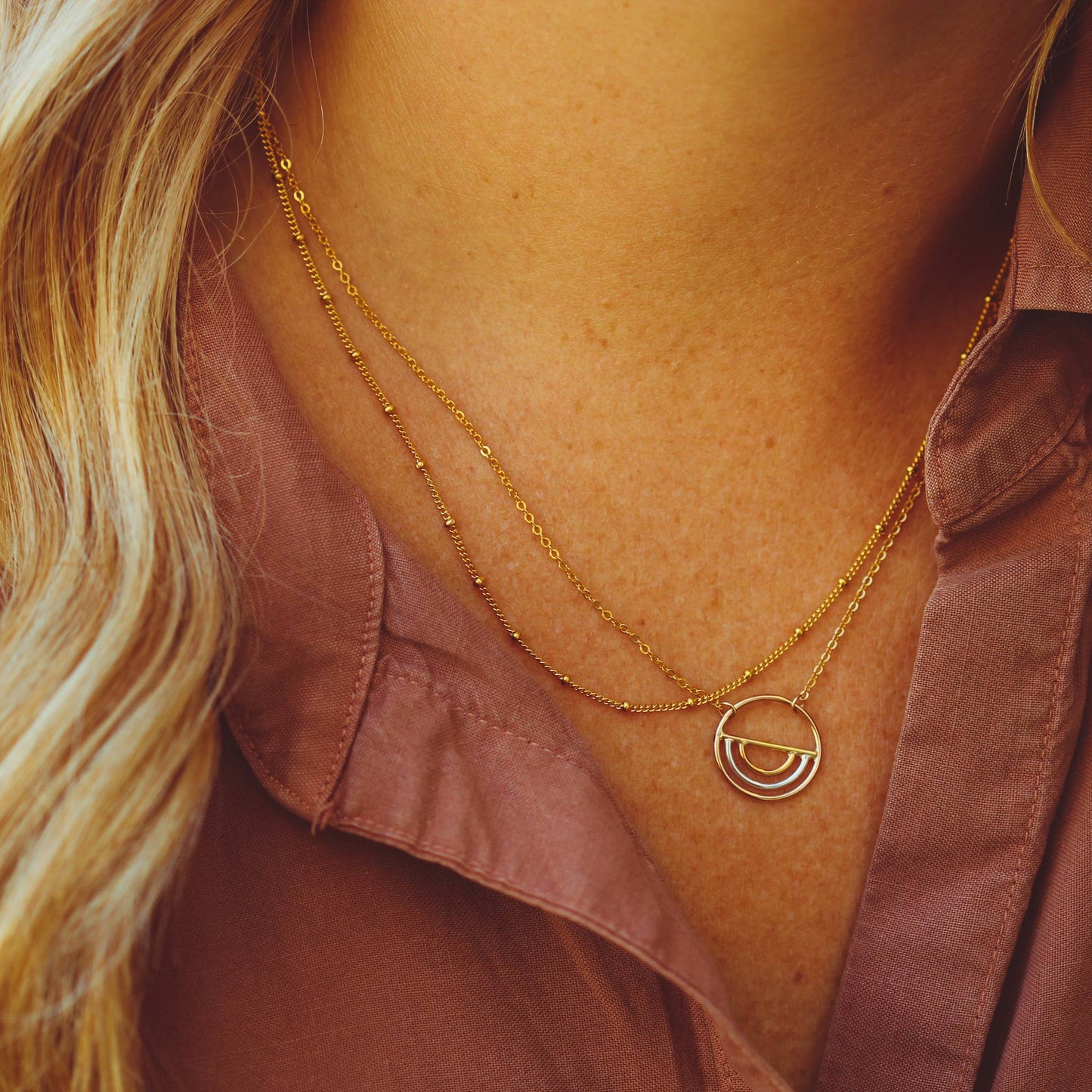 The Arc Necklace- "Smile In the Sky"