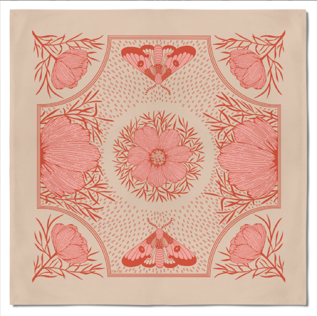 Pink Cosmos Remembrance Altar Cloth