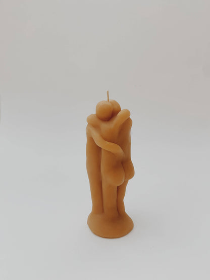 Natural Beeswax HUG Candle