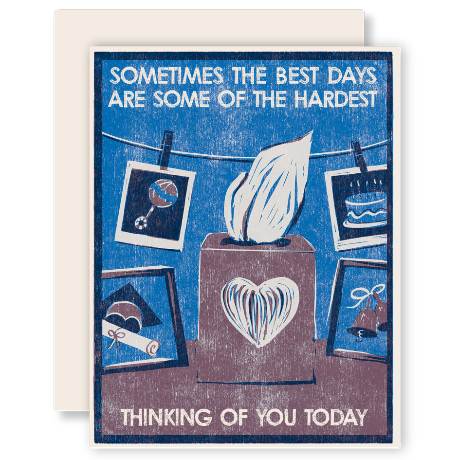Best Days, Hardest Days Letterpress Card