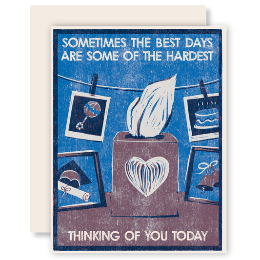 Best Days, Hardest Days Letterpress Card