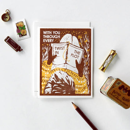 Every Twist in the Plot Greeting Card