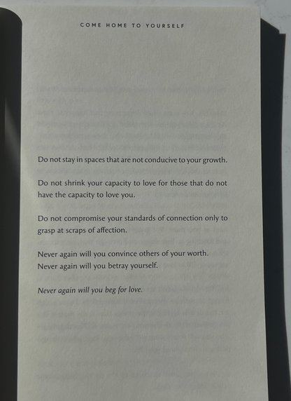 Come Home To Yourself - Prose Book
