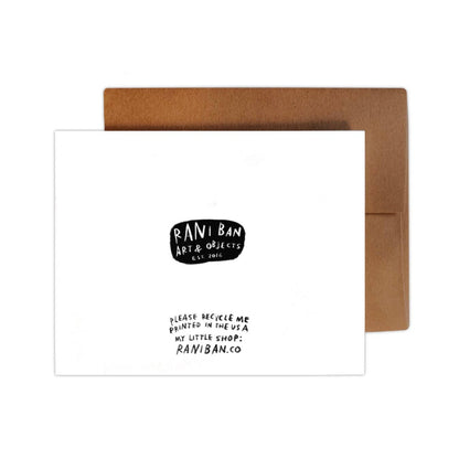 Being A Human Person- Greeting Card