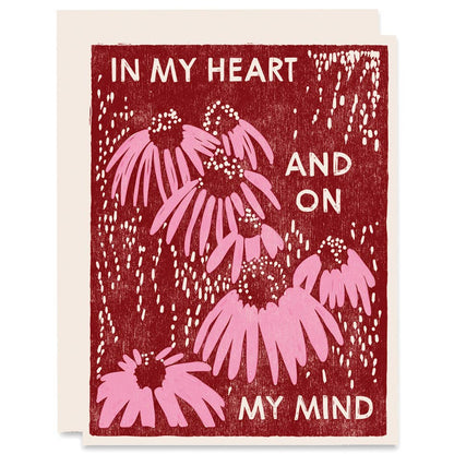 In my Heart + On My Mind Greeting Card